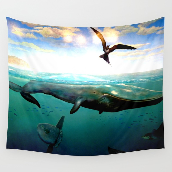 700x700 Underwater Scene Painting Wall Tapestry By Bellajasper Society6 - Underwater Scene Painting