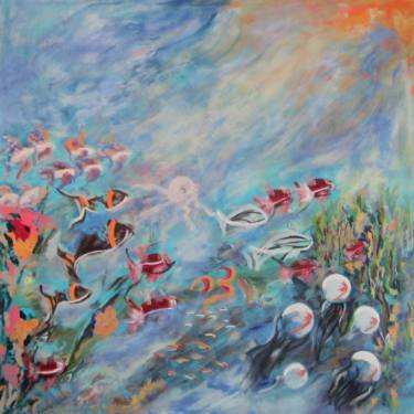 375x375 Underwater Scene Paintings For Sale Saatchi Art - Underwater Scene Painting