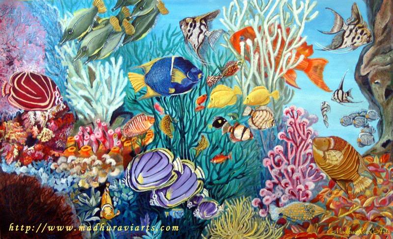 800x487 Ppmirfan Underwater Fantasy By Mohd. Irfan - Underwater Watercolor Painting