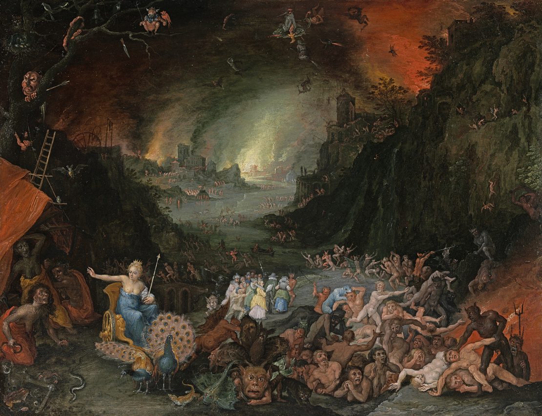 1110x852 Jan Brueghel The Younger - Underworld Painting