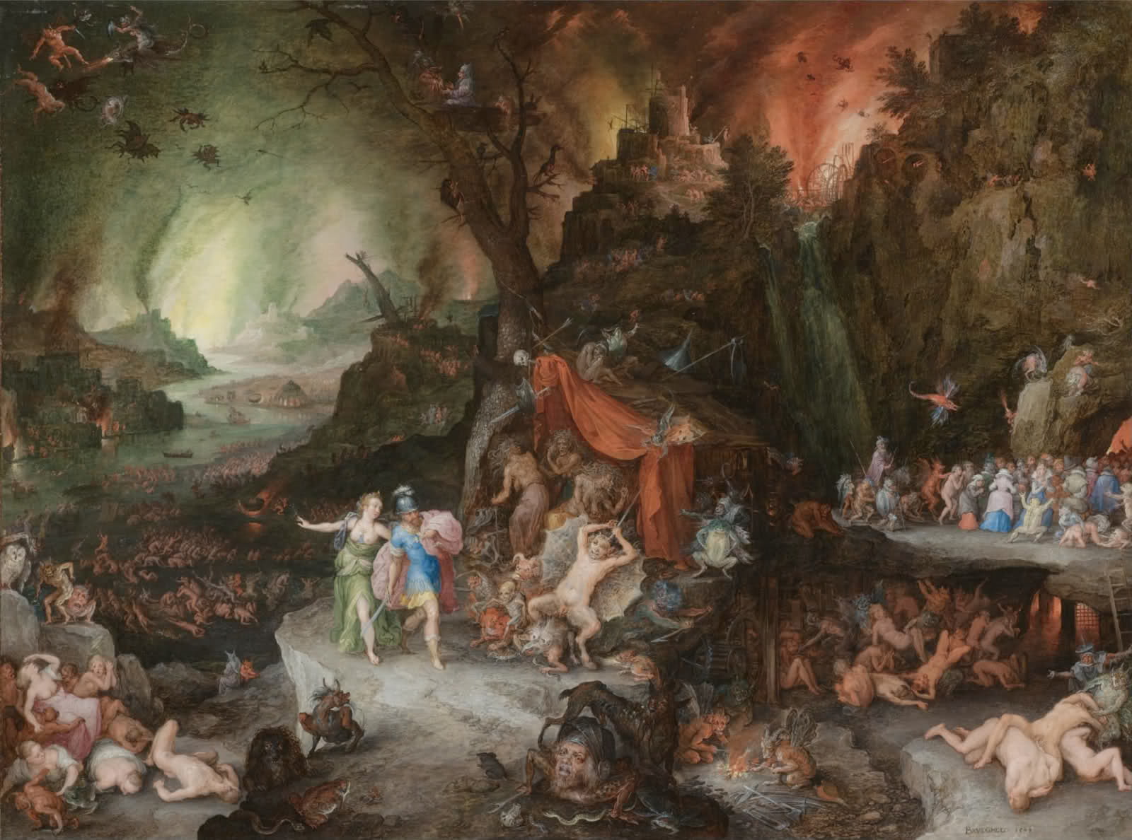 1600x1188 Jan Brueghel The Elder's Underworld Painting Ferrebeekeeper - Underworld Painting