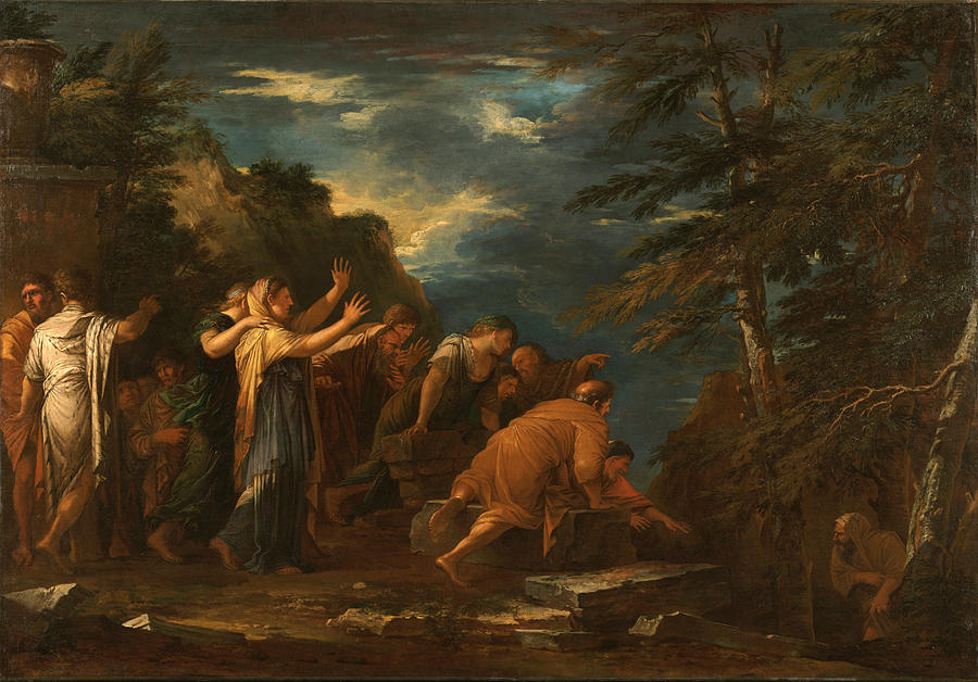 900x628 Pythagoras Emerging From The Underworld Painting By Salvator Rosa - Underworld Painting