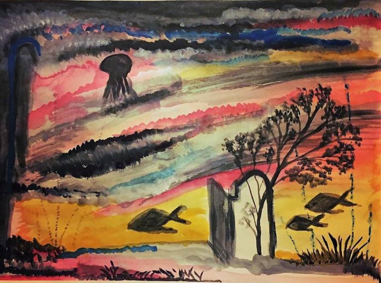 770x572 Saatchi Art Underworld Status Of Mind Painting By Filippo Furnari - Underworld Painting