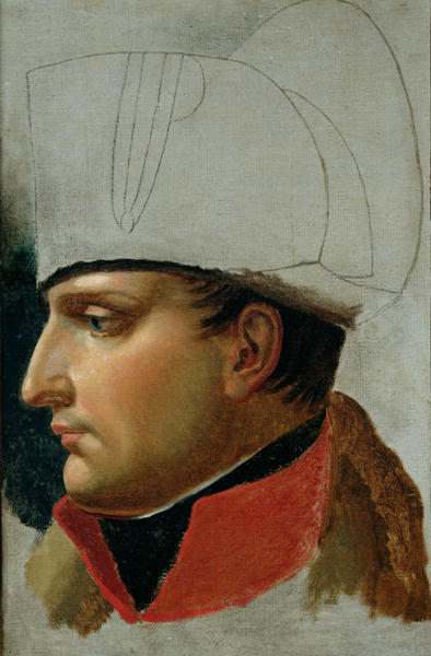 394x600 Unfinished Portrait Of Napoleon I Painting Anne Louis Girodet De - Unfinished Painting