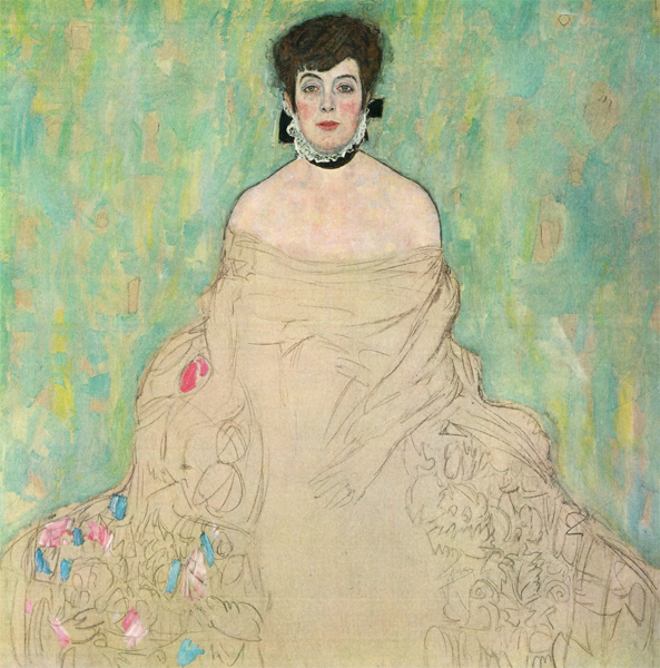 593x600 Bildnis Der Amalie Zuckerkandl (Unvollendet) 1917, Portrait - Unfinished Painting