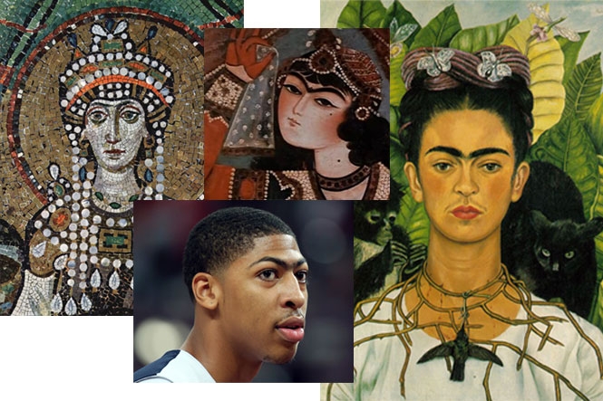 665x443 The History Of Eyebrows Beauty Blitz - Unibrow Girl Painting