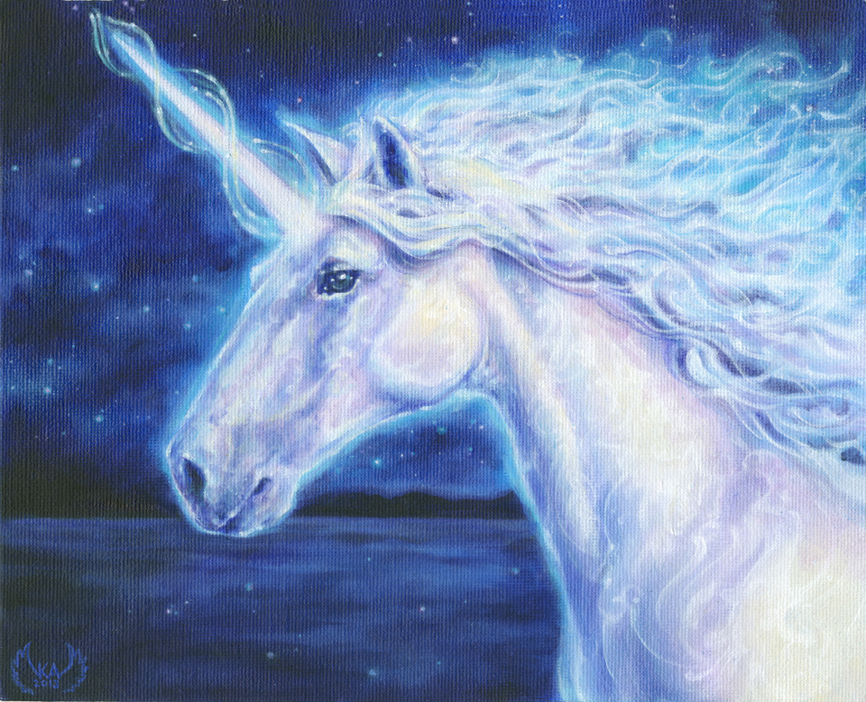 960x779 Unicorn - Unicorn Oil Painting