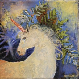 256x256 Archived Oil Paintings 2015 Katie Hoffman Fine Art Intuitive - Unicorn Oil Painting