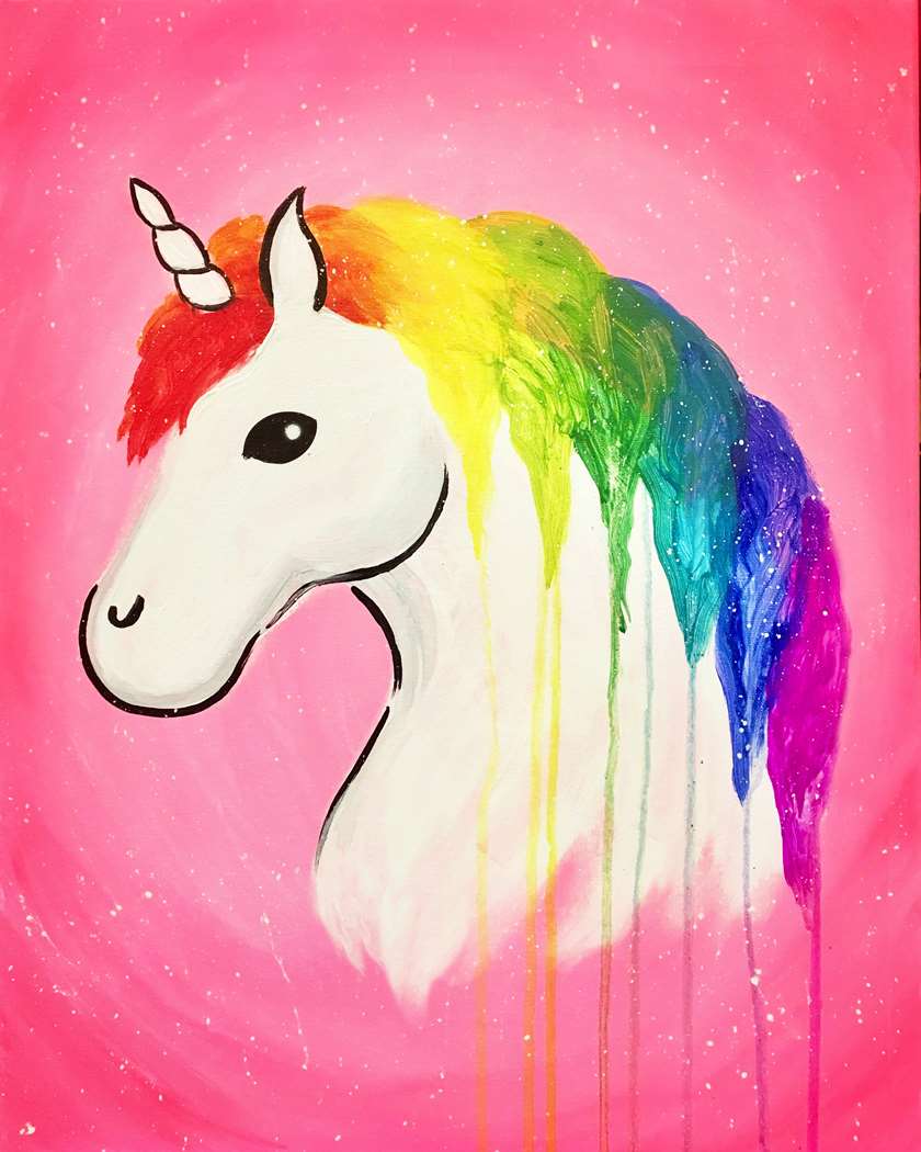 840x1050 Rainbow Unicorn - Unicorn Painting