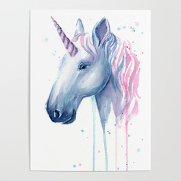 264x264 Unicorn Painting Posters Society6 - Unicorn Painting