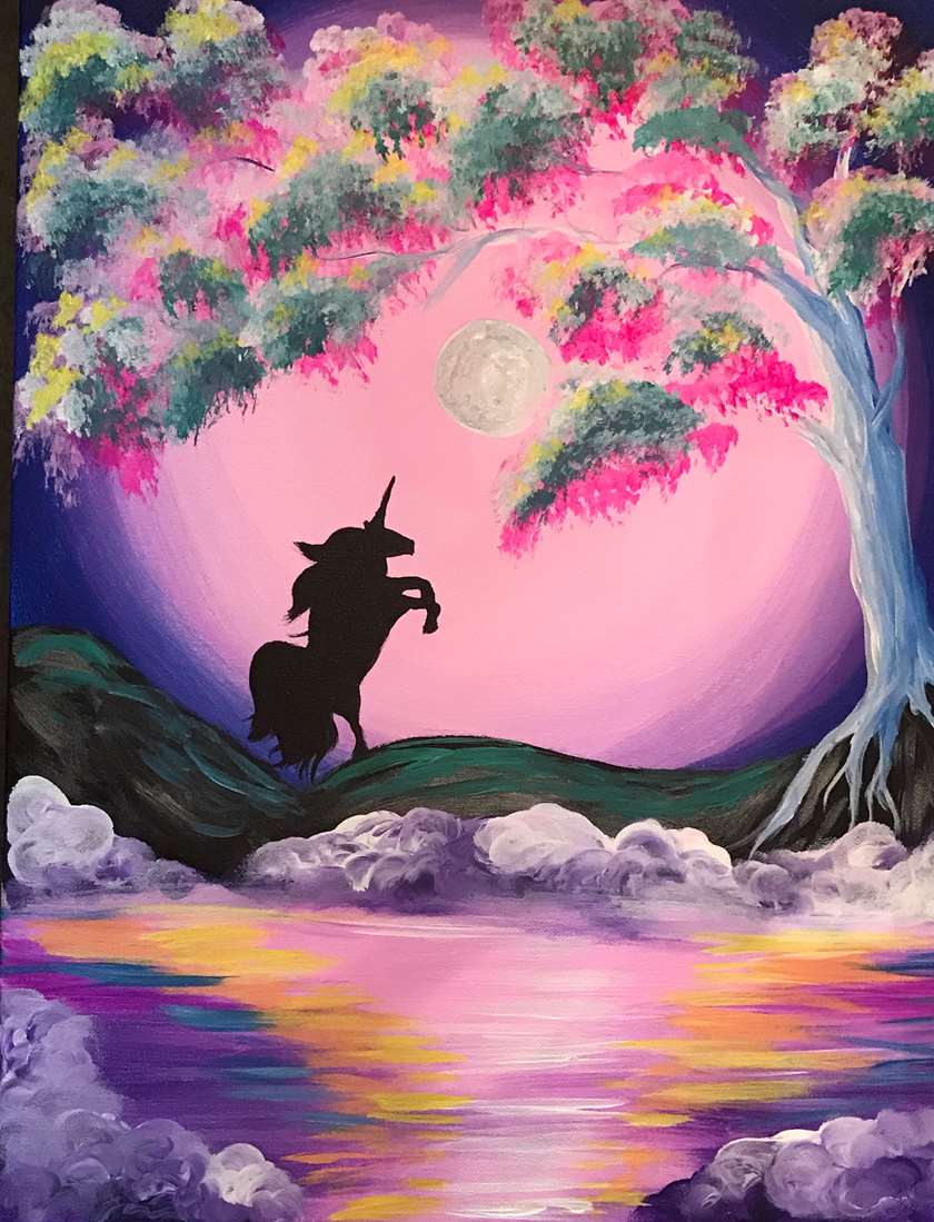 840x1099 Fantasy Unicorn - Unicorn Painting