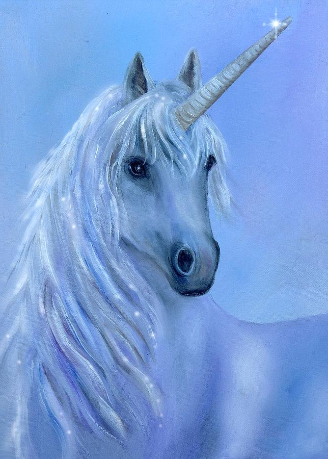 644x900 Healing Unicorn Painting By Sundara Fawn - Unicorn Painting