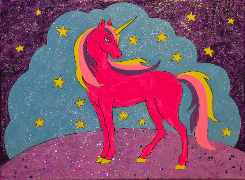 800x588 Kids Painting For Birthdays - Unicorn Painting For Kids