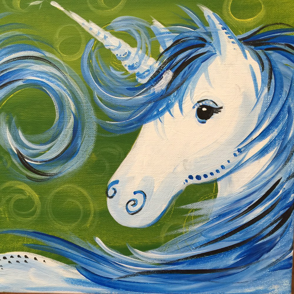 1000x1000 Paint And Sing For Kids! ~ Loveliest Unicorn Popup Paint Party - Unicorn Painting For Kids