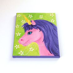236x236 Dark Flying Unicorn Art - Unicorn Painting For Kids