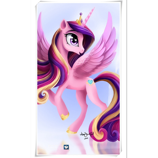 640x640 Diamond Mosaic Kit Diy Full Diamond Painting Princess Celestia - Unicorn Painting For Kids