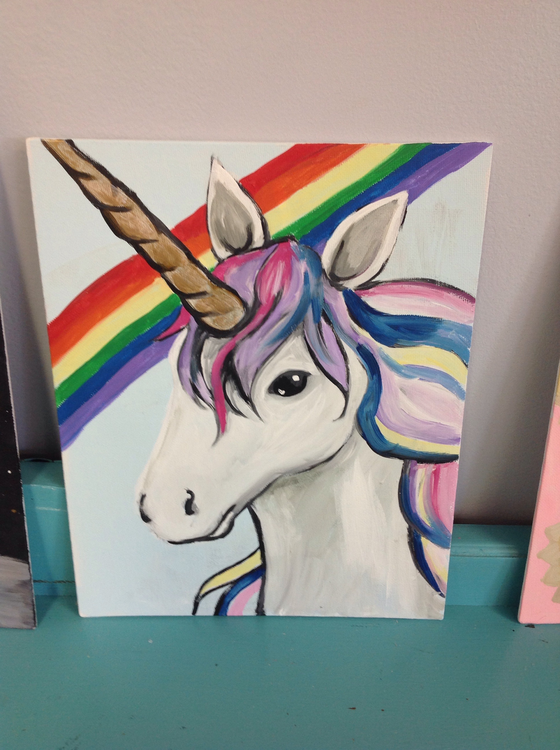 Unicorn Painting For Kids at PaintingValley.com | Explore collection of ...