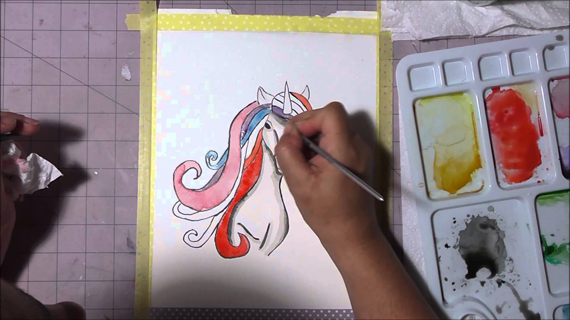 Unicorn Watercolor Painting at Explore collection