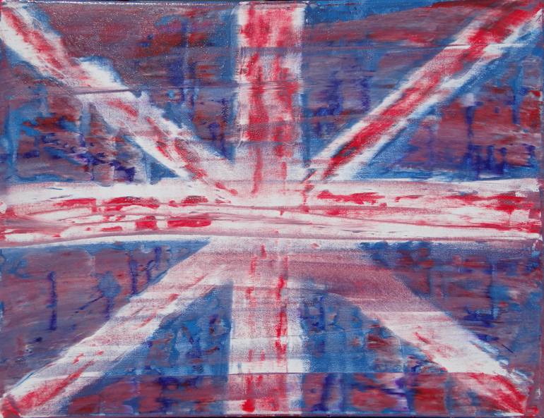 770x593 Saatchi Art Union Jack Painting By Janet Carson - Union Jack Painting