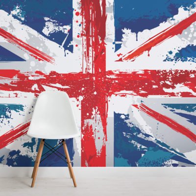 400x400 Union Jack Wallpaper Murals Wallpaper - Union Jack Painting