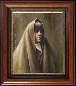 266x300 Art Sale Portrait Of Indian Lady Original Amp Unique Oil Painting - Unique Oil Painting