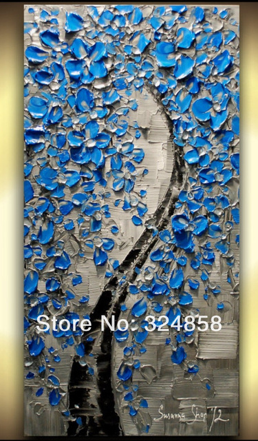 375x640 Huge Wall Painting Cherry Blossom Artowrk Oil Painting On Canvas - Unique Painting