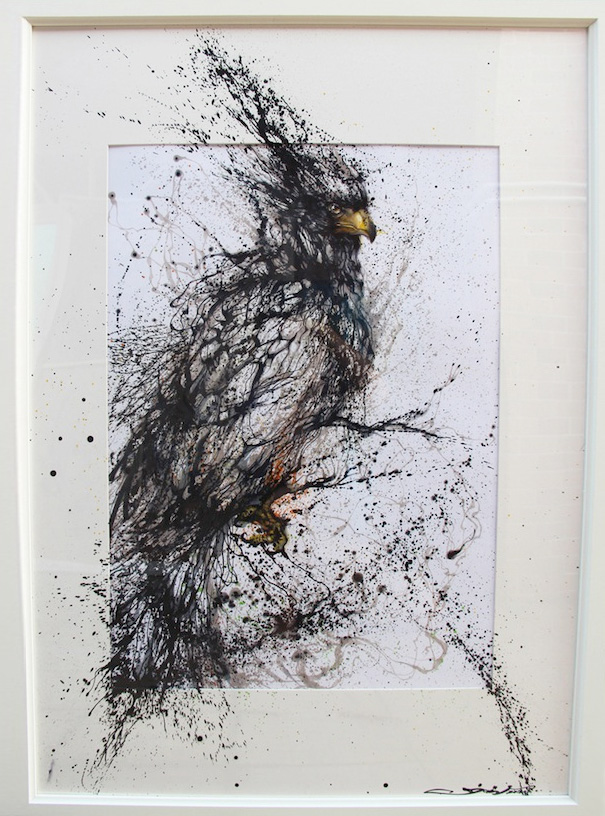 605x816 Very Unique Painting Of A Bird. - Unique Painting