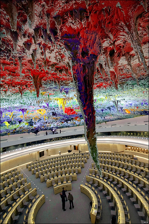 520x780 United Nations Geneva Ceiling Slow Painting - United Nations Painting