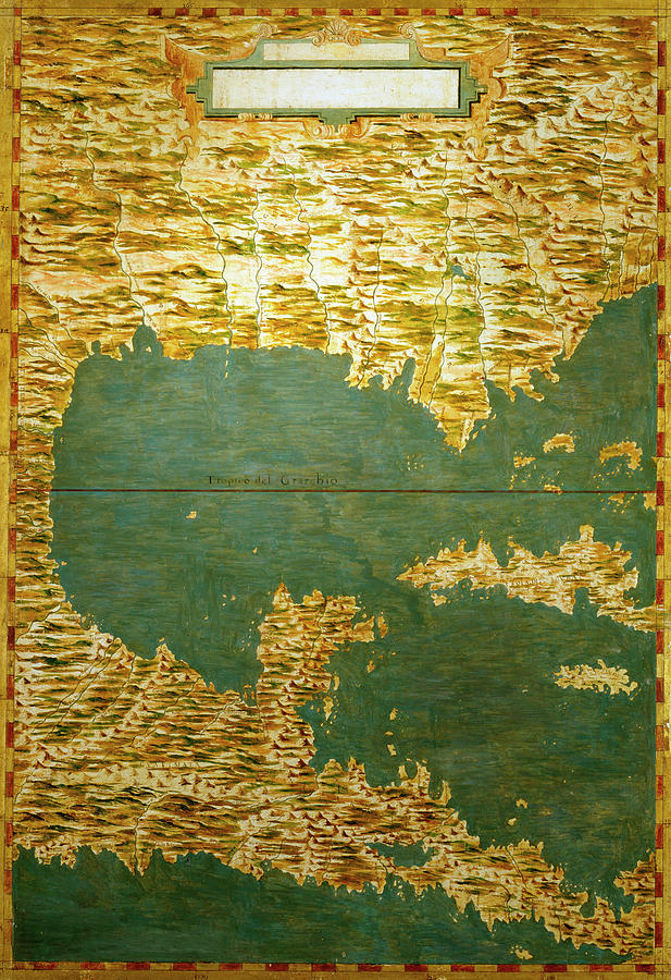 617x900 Gulf Of Mexico, States Of Central America, Cuba And Southern - United States Painting