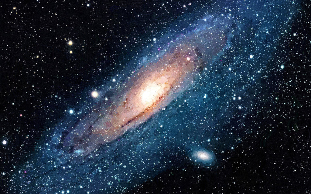 1024x640 Space Universe 395 By T Douglas Painting - Universe Painting