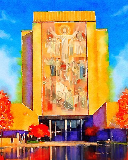 440x550 Notre Dame University - University Of Notre Dame Painting