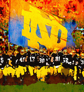274x300 University Of Notre Dame Paintings Fine Art America - University Of Notre Dame Painting