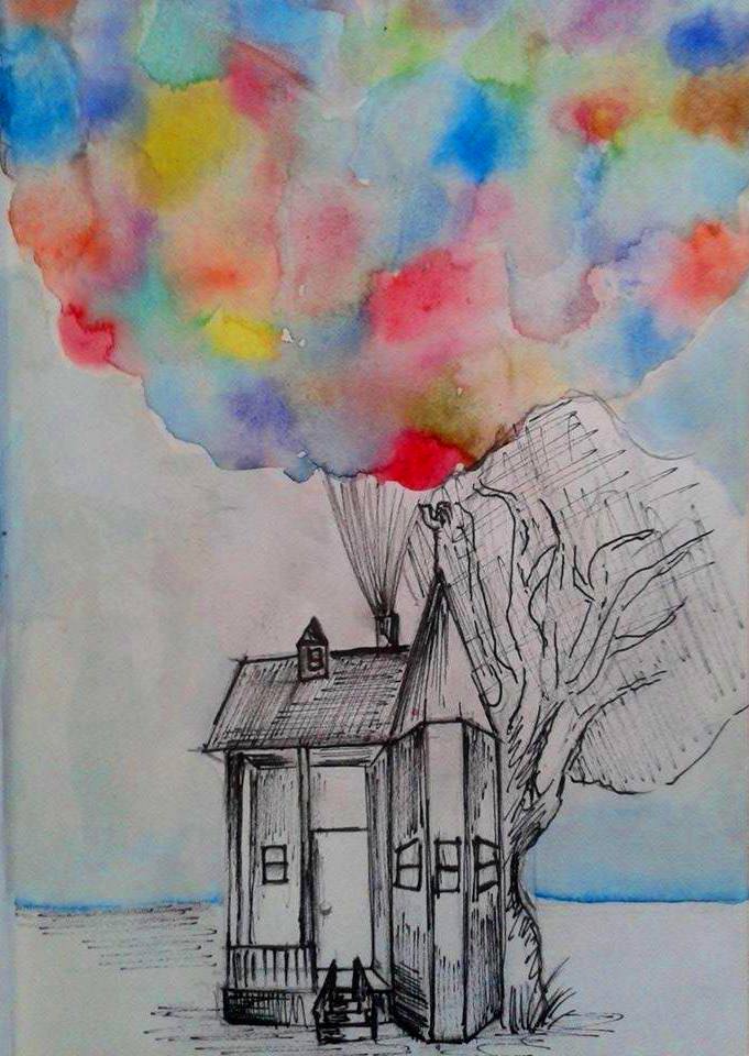 681x960 My Up Movie Painting. By Walkingfuneral - Up Movie Painting