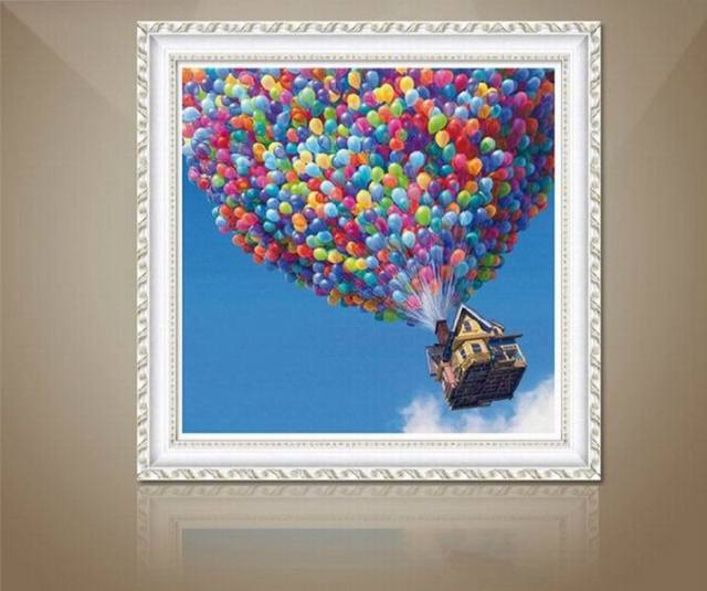 640x535 Diy 5d Diamond Painting Dis Movie Up Carl And Ellie's House - Up Movie Painting