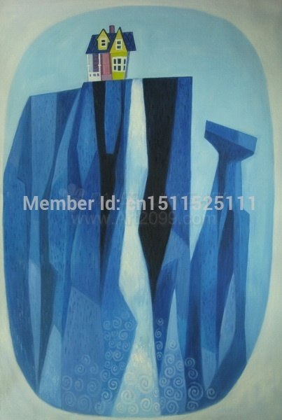 403x600 Print Painting Art On Canvasmovie.up Dream House.paradise Falls - Up Painting