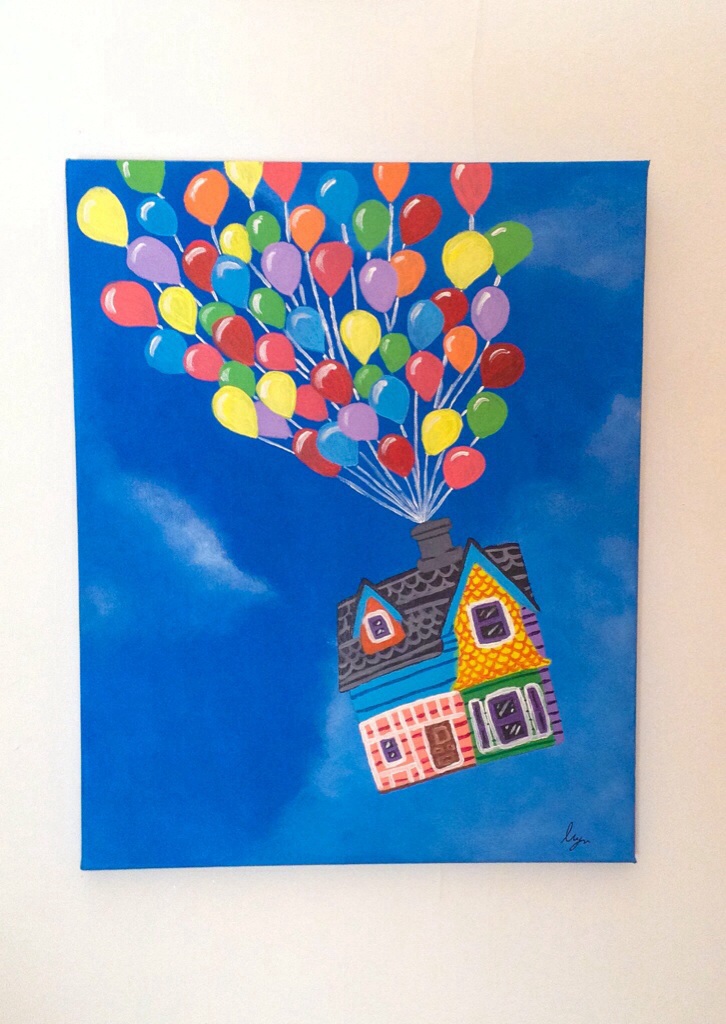 726x1024 Adventure Is Out There! Up Acrylic Painting By Peterpansshadow13 - Up Painting