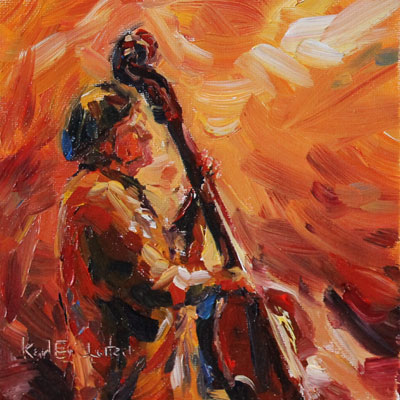 400x400 Leitzel Studio - Upright Bass Painting