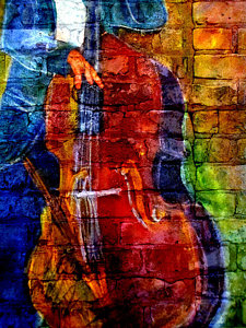 225x300 Upright Bass Digital Art Fine Art America - Upright Bass Painting