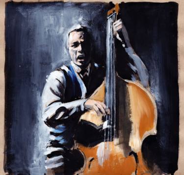 375x356 Upright Bass Paintings For Sale Saatchi Art - Upright Bass Painting