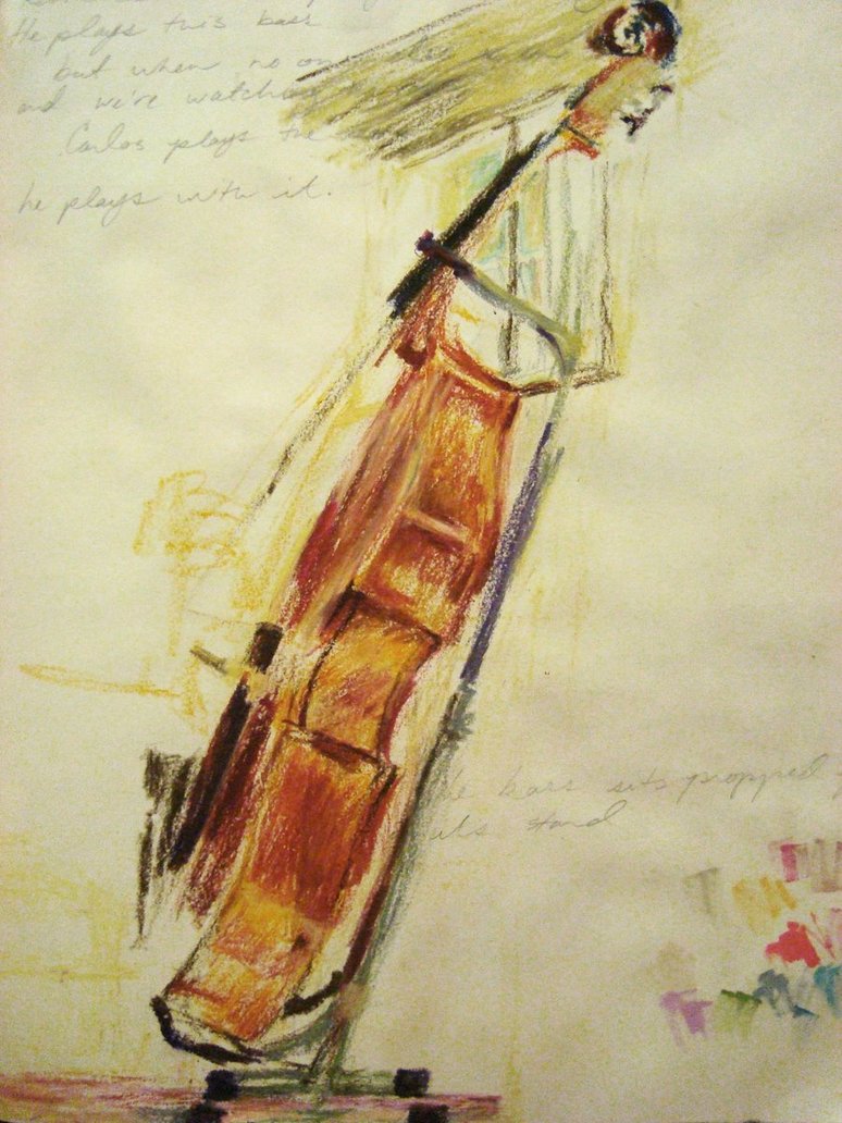 774x1032 Upright Bass By Spider Webzz - Upright Bass Painting