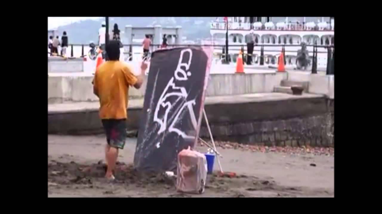 1280x720 One Word Awesome!, That Man Drawing Bruce Lee - Upside Down Bruce Lee Painting