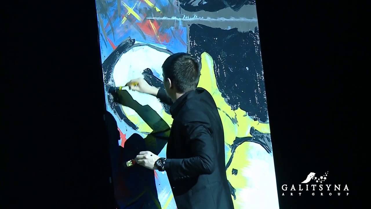 1280x720 Speed Painter Magical Speed Painting Show By Vlodyr - Upside Down Bruce Lee Painting