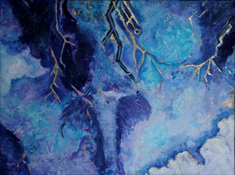 770x572 Saatchi Art Transit Of Uranus Painting By Diane Cox - Uranus Painting