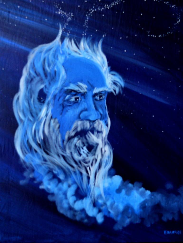 770x1025 Saatchi Art Uranus (Urano) Painting By Fabrizio Gavatorta - Uranus Painting