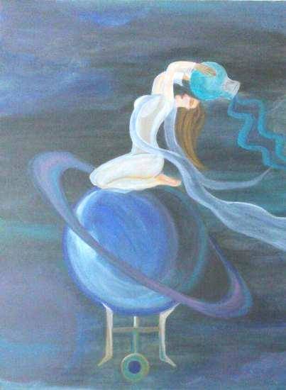 403x550 Artwork By Ranjana Kashyap - Uranus Painting