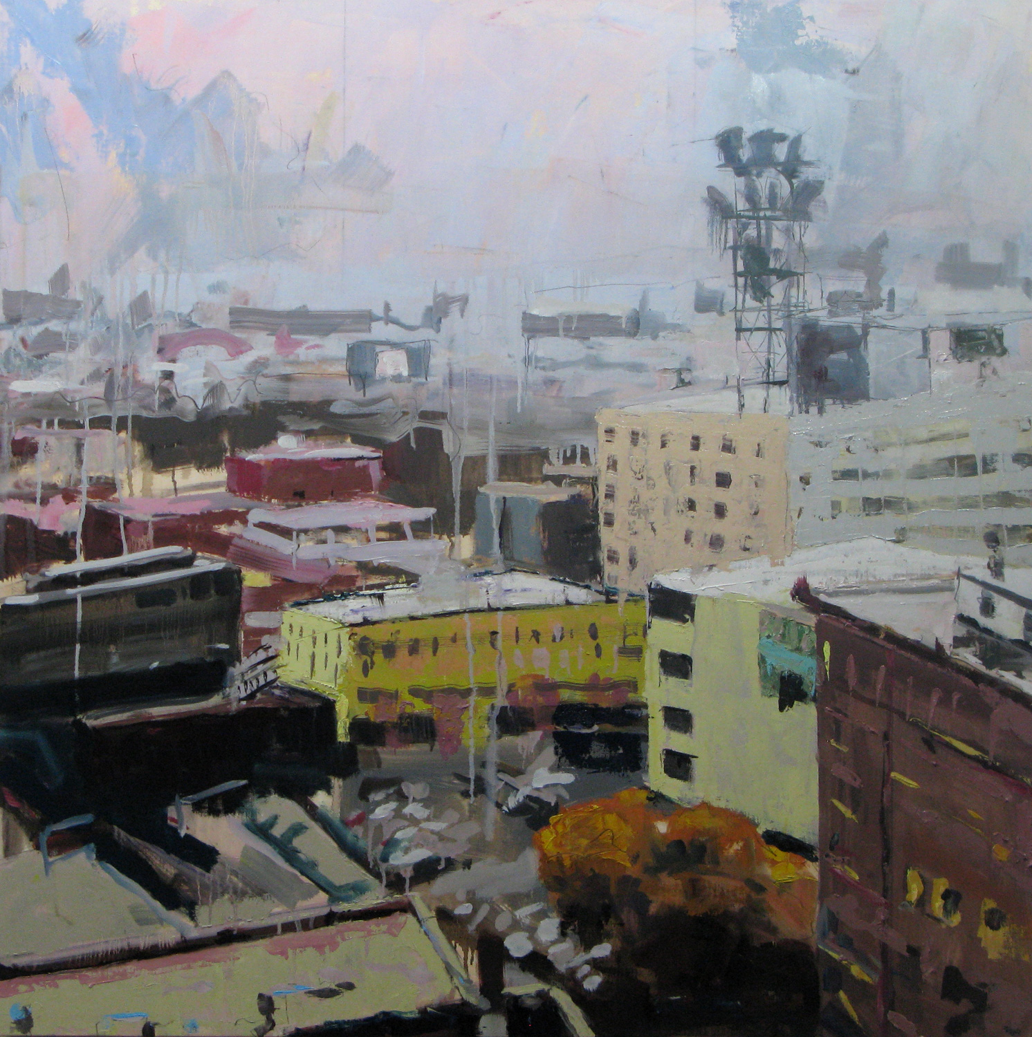 1492x1500 Urban Landscape Bill Sharp Paintings Blog - Urban Landscape Painting