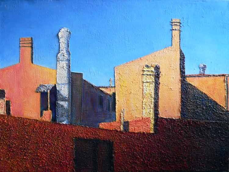 750x563 Urban Landscape These Urban Landscape Paintings In Acrylics Are - Urban Landscape Painting