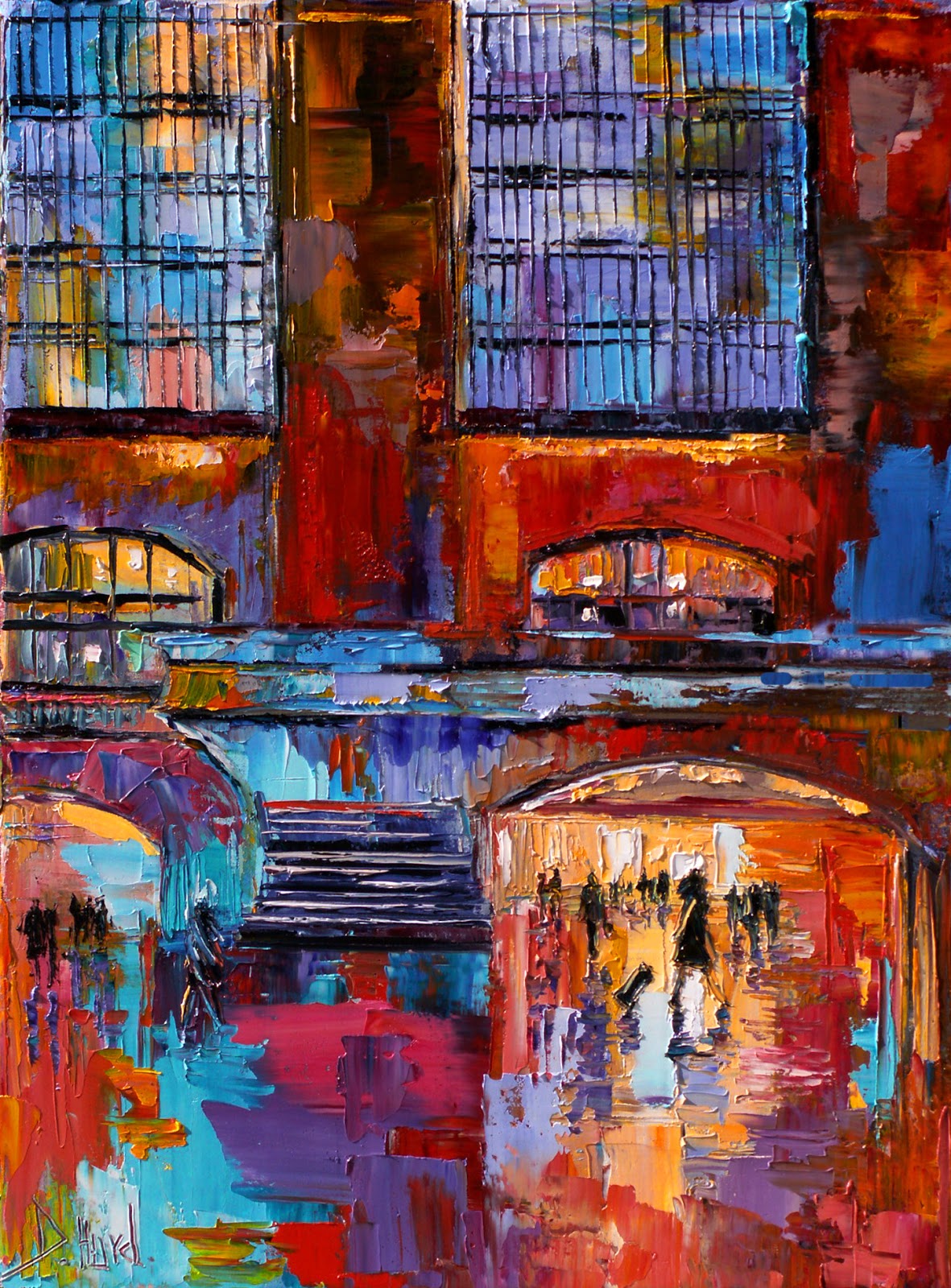 1181x1600 Debra Hurd Original Paintings And Jazz Art Cityscape New York - Urban Painting