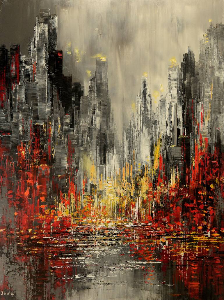 770x1029 Saatchi Art Urban Epic Painting By Tatiana Iliina - Urban Painting