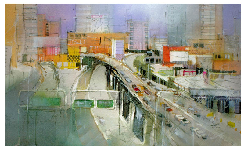 800x484 Urban Watercolors Splashing Paint - Urban Painting